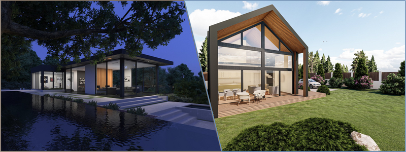 3d rendering landscape designs