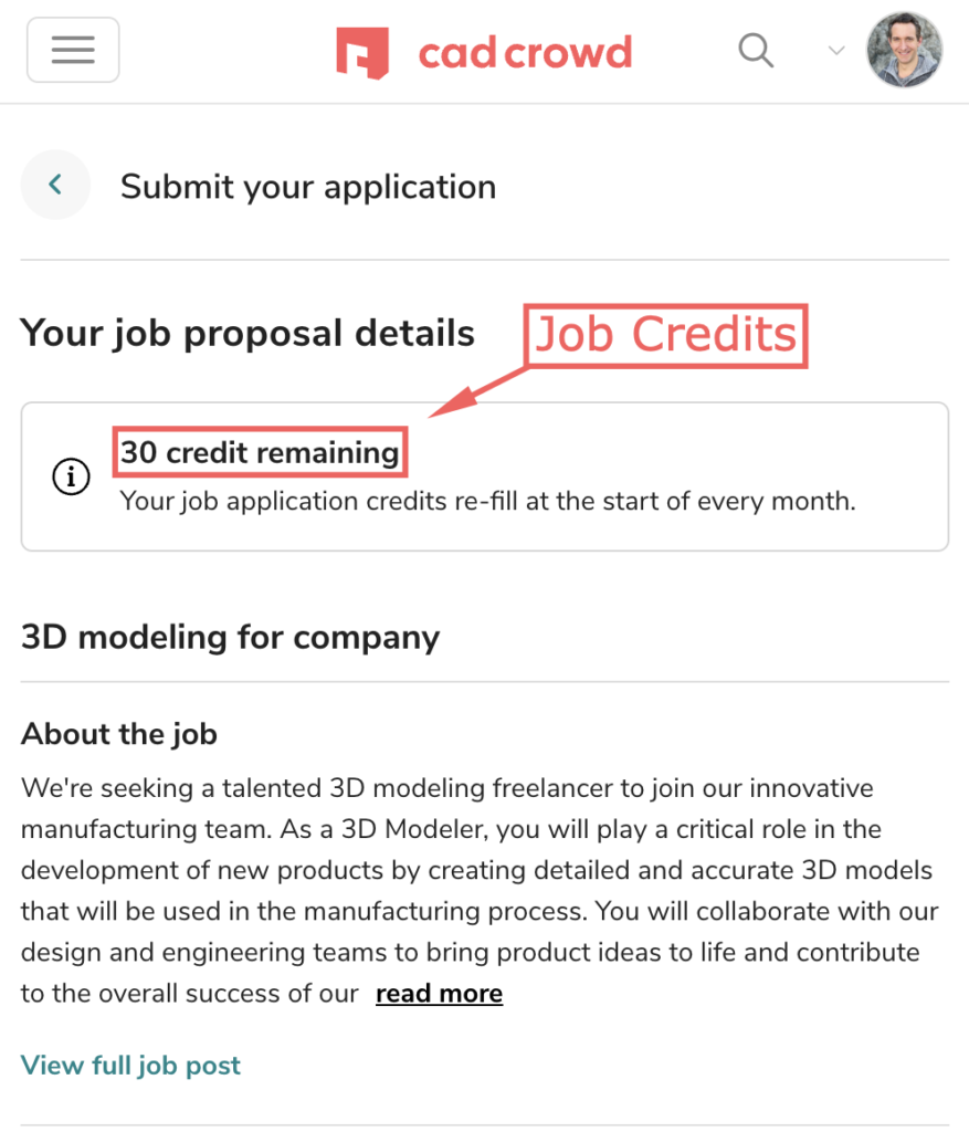 job-credits-for-new-freelancer-applications-on-cad-crowd | Cad Crowd job-credits-for-new-freelancer-applications-on-cad-crowd