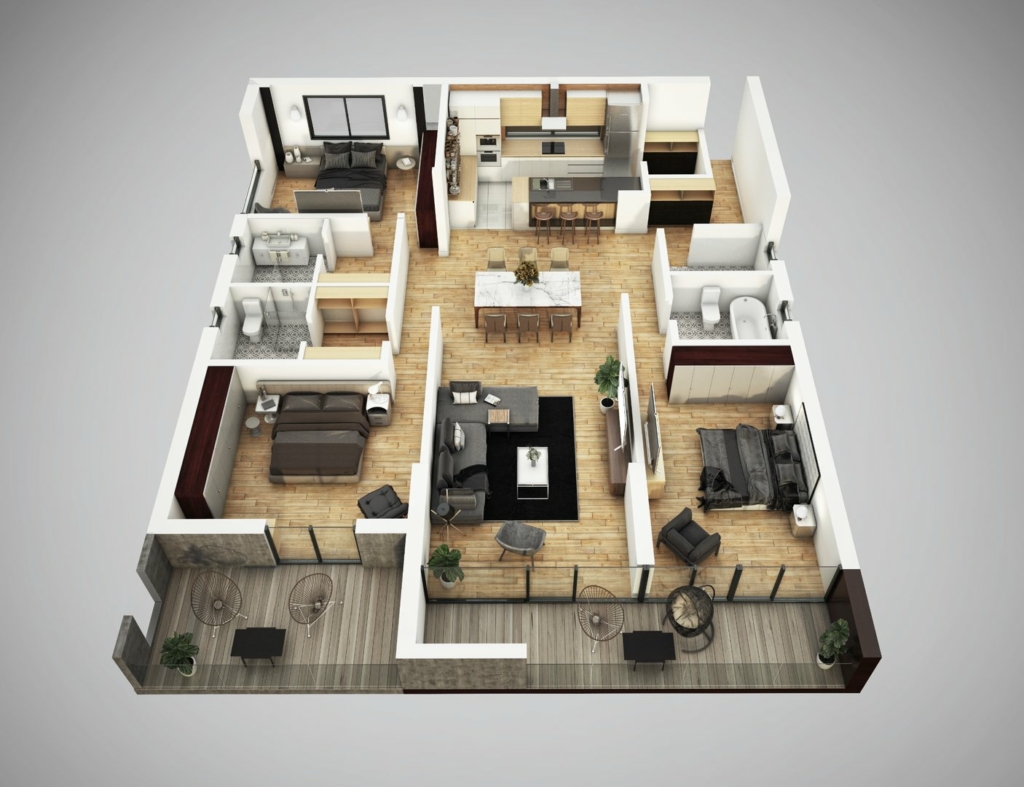 3d floor plan architectural design | Cad Crowd 3d floor plan architectural design