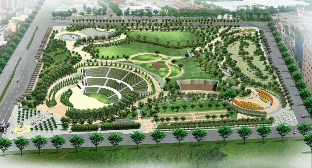 3d landscape architectural design | Cad Crowd 3d landscape architectural design featuring an amphitheater.