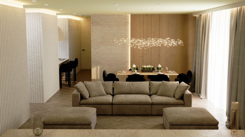 3d apartment living room outsourced | Cad Crowd 3d apartment living room outsourced