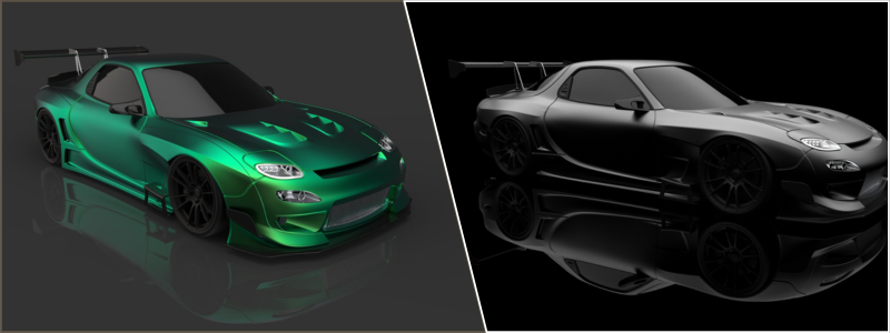 MAZDA RX7 FD WIDE BODY 3D custom car rendering