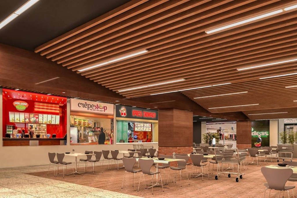 food hall interior 3d visualization