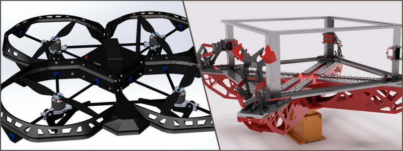 3D product design of a quadrocopter drone