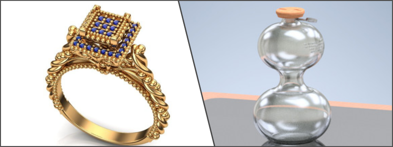3D product of a jewelry and gourd example