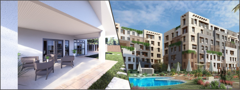 3d rendering of a patio and backyard a luxury hotel | Cad Crowd 3d rendering of a patio and backyard a luxury hotel