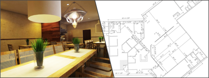 3d restaurant example with floor plan | Cad Crowd 3d restaurant example with floor plan