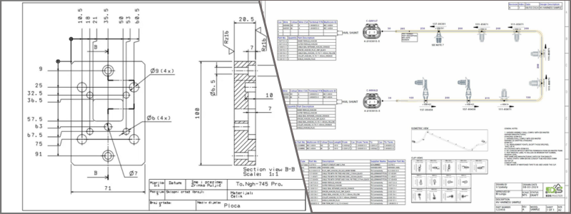 examples of construction drawings for hvac and electricals