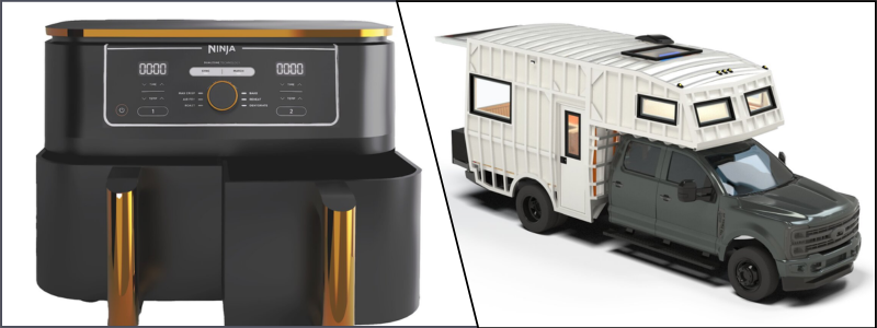 AutoCAD design for air fryer and a camper | Cad Crowd AutoCAD design for air fryer and a camper