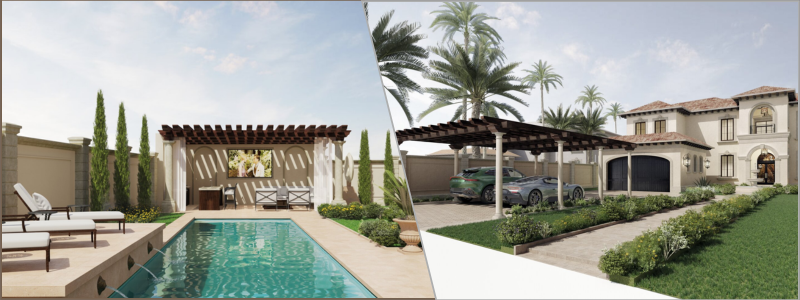 architecture and 3d real estate freelance rendering design examples