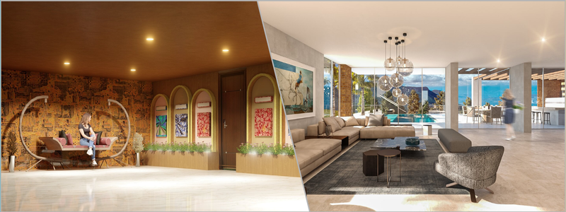 3D enviroments featuring people