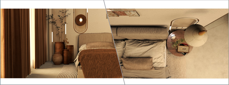 3D hotel furniture for a brown palette themed bedroom | Cad Crowd 3D hotel furniture for a brown palette themed bedroom