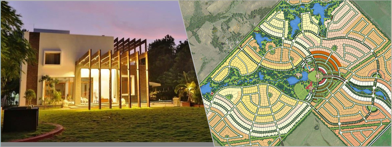 3D landscape design examples including for an architectural site