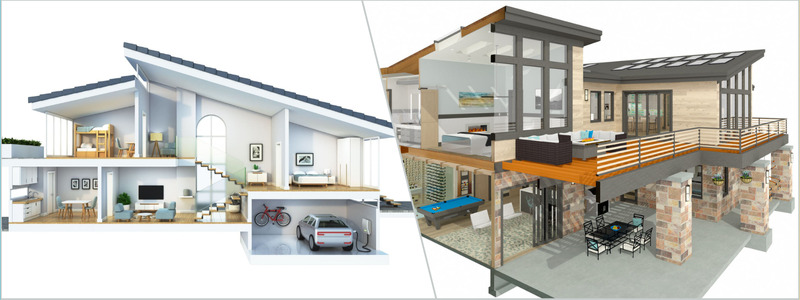 3D Cutaway Rendering for 3D Architectural Rendering Services