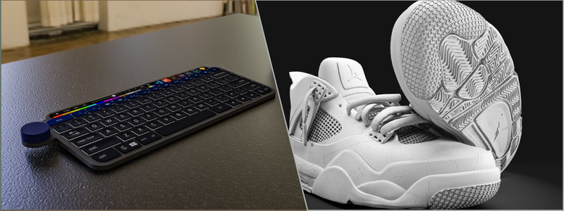 CAD design and 3D modeling of a keyboard and Jordan brand shoes | Cad Crowd CAD design and 3D modeling of a keyboard and Jordan brand shoes