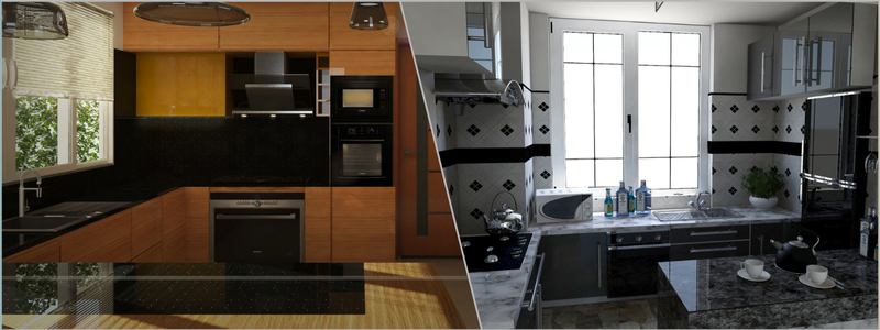 Modern Kitchen 3D rendering and modeling designs | Cad Crowd Modern Kitchen 3D rendering and modeling designs