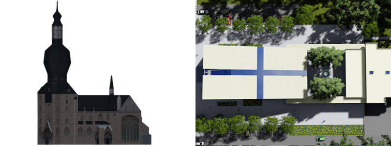 3D church rendering examples