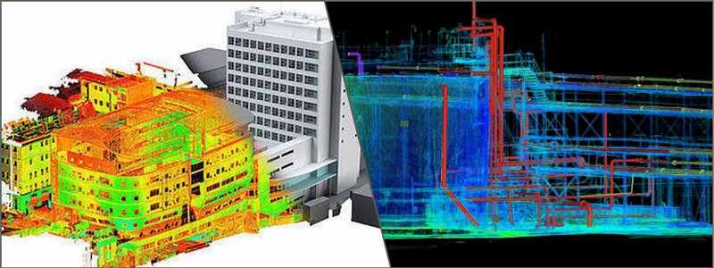 BIM modeling conversion and scan examples