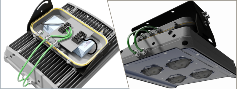 advanced LED lamp 3d rendering