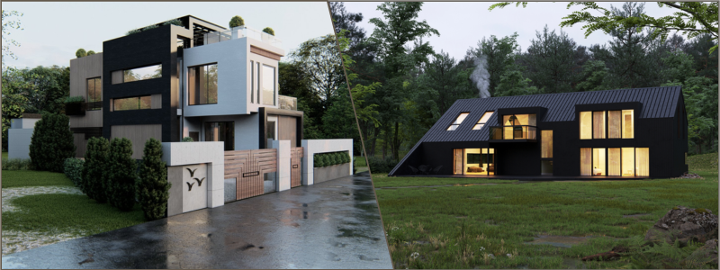 villa 3D rendering and design examples | Cad Crowd villa 3D rendering and design examples