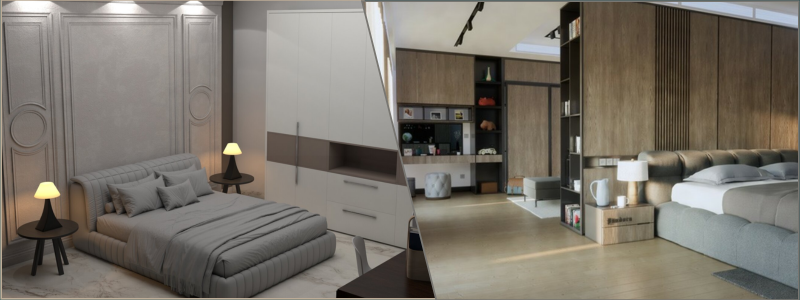 3D interior CAD design examples for luxury rooms made by Cad Crowd experts