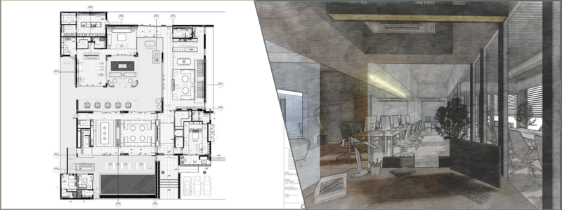 3d floor plan drafting and interior office rendering | Cad Crowd 3d floor plan drafting and interior office rendering
