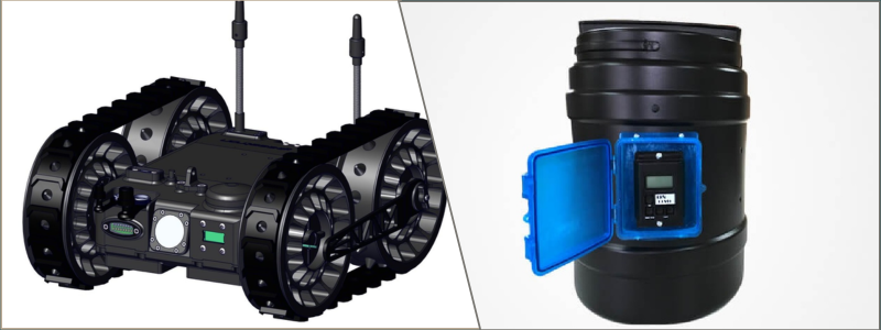 electronic unmanned ground vehicle and timed wireless wildlife feeer