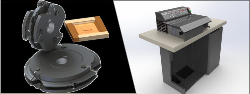 window and door cutter and skiving machine by Cad Crowd product design professionals