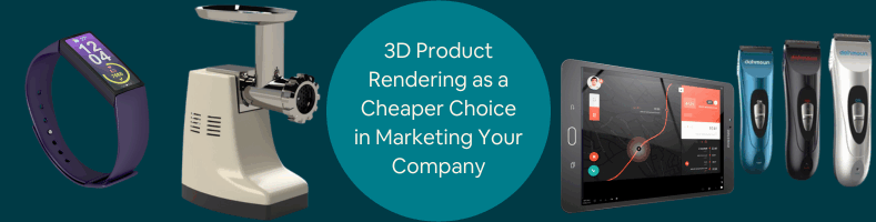 3D product rendering services