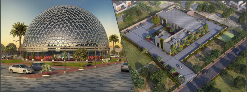 Arena and aerial view of an office by Cad Crowd 3D rendering design experts | Cad Crowd Arena and aerial view of an office by Cad Crowd 3D rendering design experts