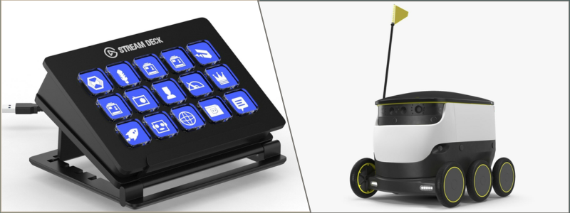 Product design of a elgato steam deck and robotized delivery machine by Cad Crowd product engineering experts