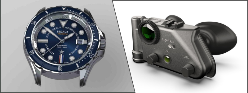 product design of a watch and night vision goggles by Product design freelance experts from Cad Crowd