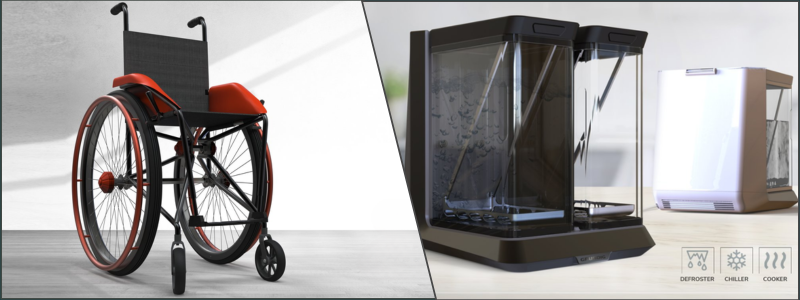 wheelchair and sous vide cooker product design by Cad Crowd experts