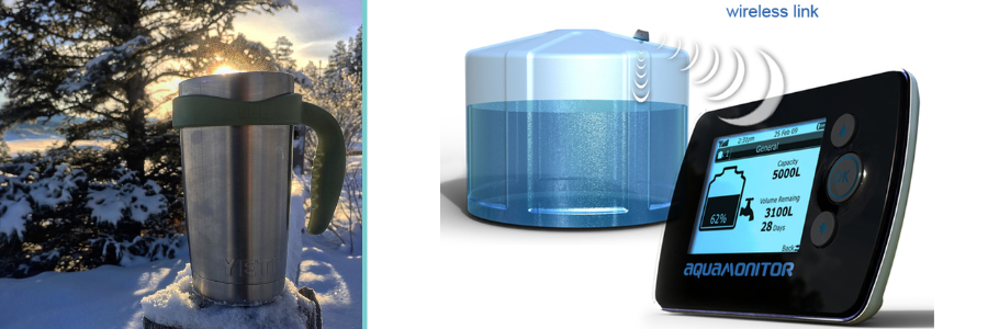 Cad Crowd design of a thermal tumbler and aqua monitor by Cad Crowd design experts