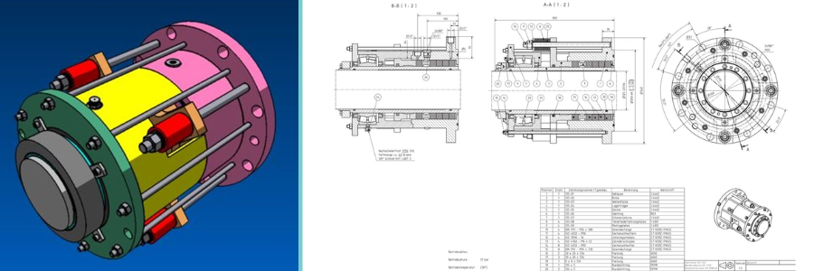Mechanical drafting example by Cad Crowd expert freelancers