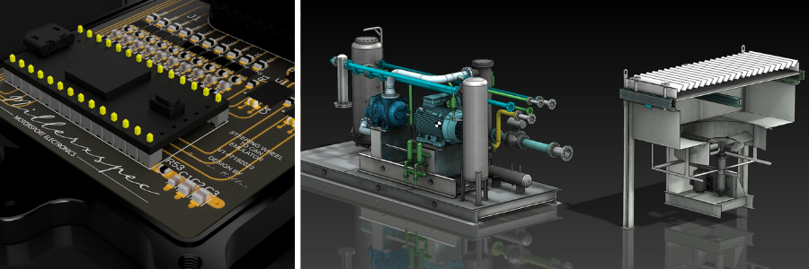 Motorsport vehicle electronics and factory equipment by Cad Crowd engineering experts