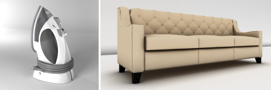 Top of the line iron and luxury sofa by Cad Crowd product design experts