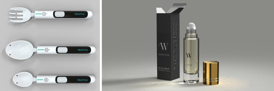 product design of utensils and roll on packaging by Cad Crowd product development freelancers