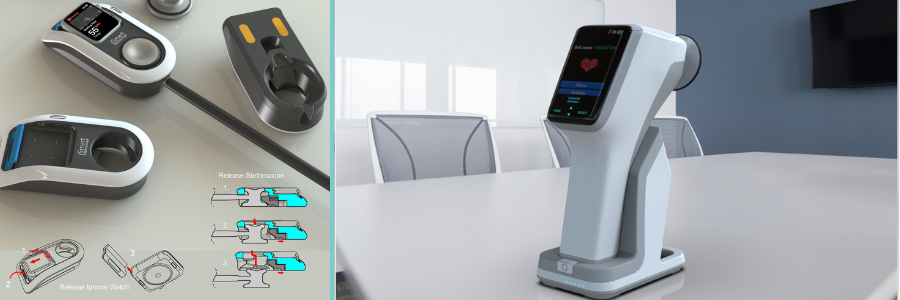 Stethoscope designs by Cad Crowd medical device design experts | Cad Crowd Stethoscope designs by Cad Crowd medical device design experts