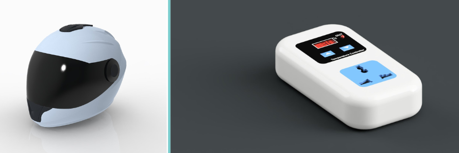 motorcycle safety helmet and temperature controlled power socket by Cad Crowd design experts | Cad Crowd motorcycle safety helmet and temperature controlled power socket by Cad Crowd design experts