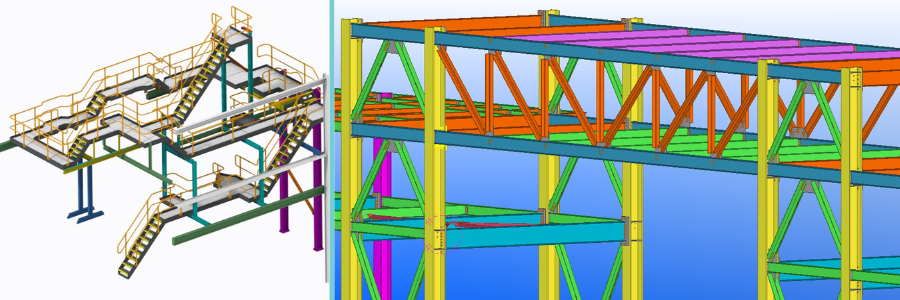 Tekla steel detailing and engineering by Cad Crowd structural designers