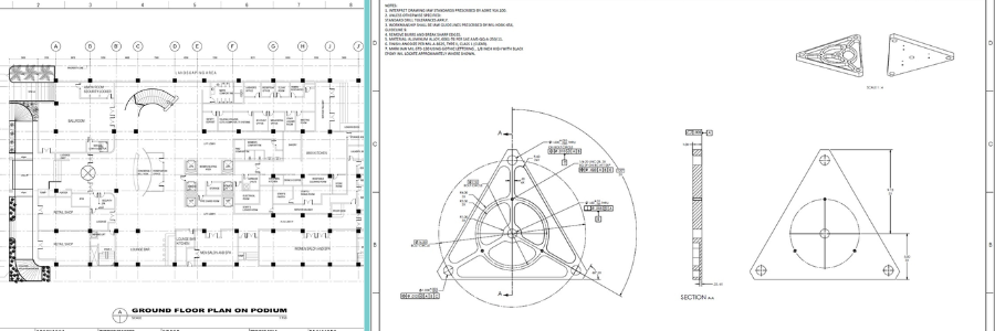 2D CAD drafting examples by Cad Crowd architectural design experts | Cad Crowd 2D CAD drafting examples by Cad Crowd architectural design experts