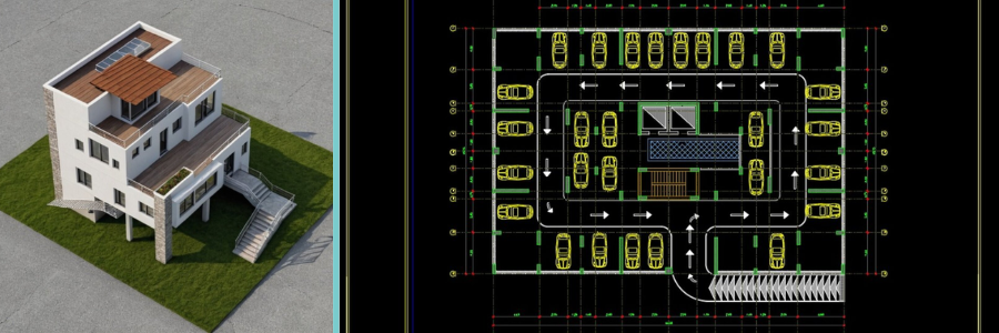 3D CAD translation and conversion examples by Cad Crowd architectural design CAD experts