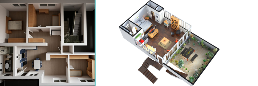 3D floor plan renderings by Cad Crowd architectural freelancers | Cad Crowd 3D floor plan renderings by Cad Crowd architectural freelancers