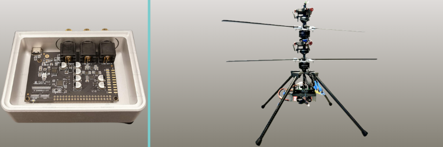 Helicopter drone and transmitter PCB design by Cad Crowd freelance experts