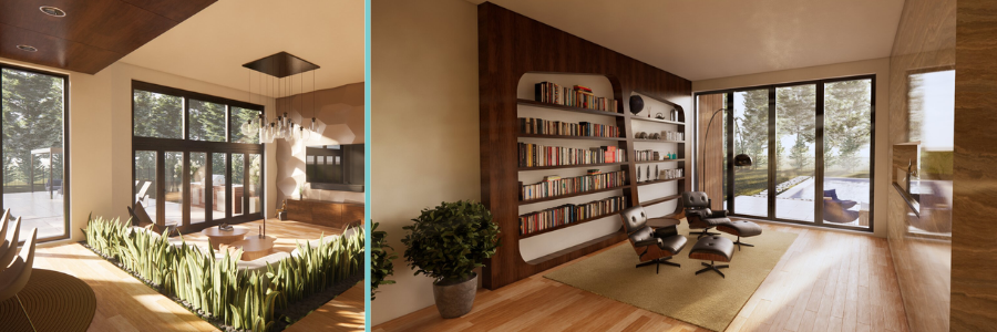 interior design rendering by Cad Crowd freelance experts