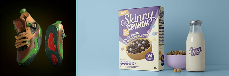 3D shoes rendering and product packaging design by Cad Crowd design experts