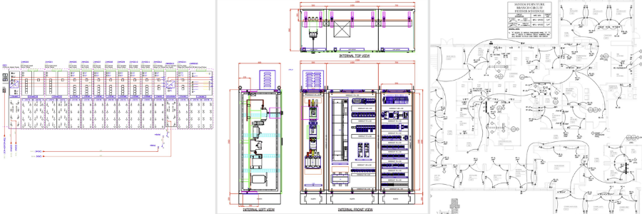 electrical blueprints and drawings by Cad Crowd electrical design freelancers