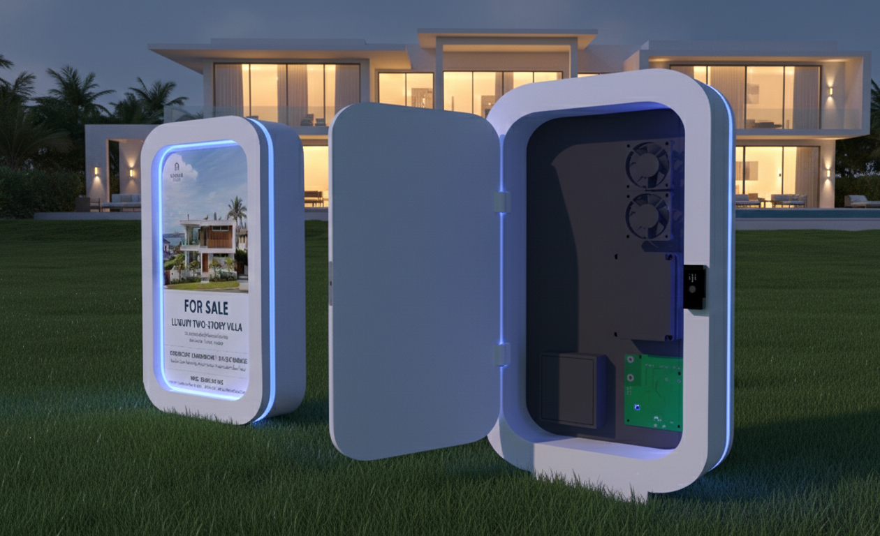 Custom Aluminium Outdoor Digital Sign Casing - Freelance CAD Design ...
