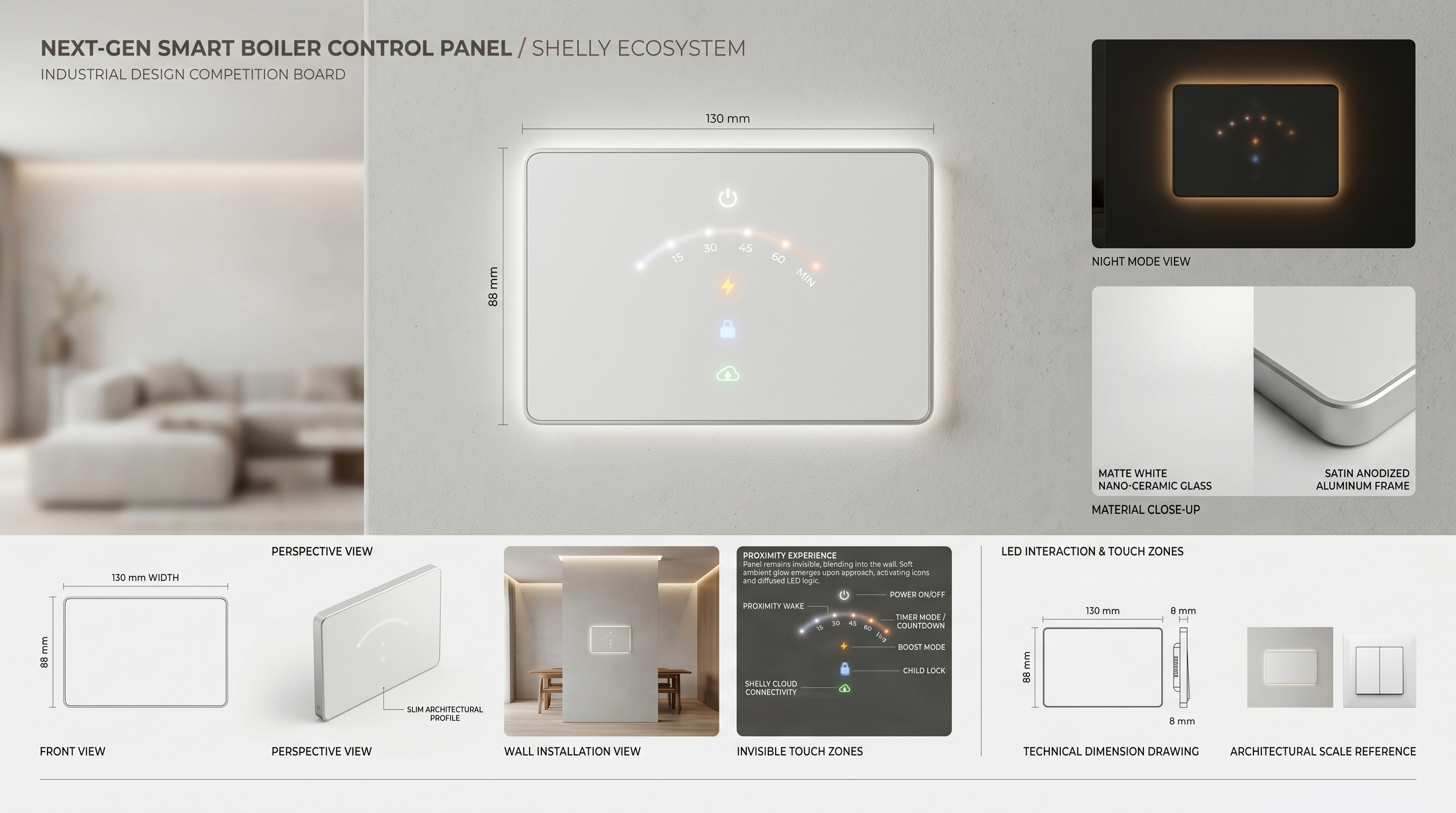 Smart home panel design - Freelance Electronic Devices - Cad Crowd